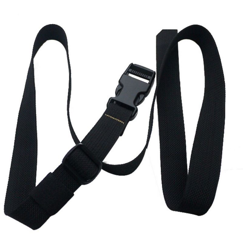 Black Nylon Backpack Luggage Straps Long Lash Sleeping Bag Mattress